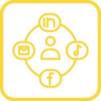 Social Circle Vector Icon