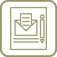 Mail Edit Vector Icon