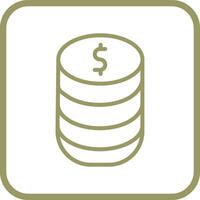 Stack of Coins Vector Icon