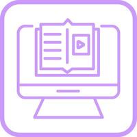 E Learning Vector Icon