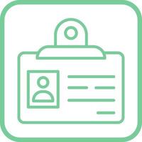 Identification Badge Vector Icon