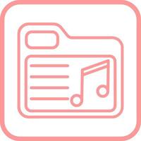 Music Folder Vector Icon