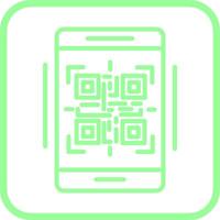 icono de vector de código qr