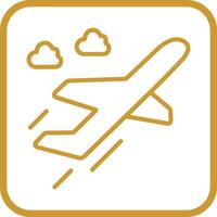 Flight Takeoff Vector Icon