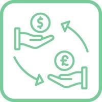 Dollar to Pound Vector Icon