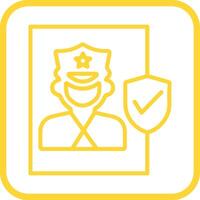 Cinema Security Guard Vector Icon