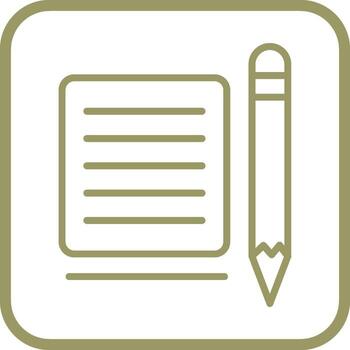 nota, vector, icono vector