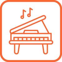 icono de vector de piano