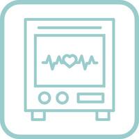 Heart Rate Machine Vector Icon