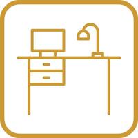 Working Desk Vector Icon