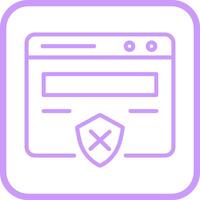 Unprotected Website Vector Icon
