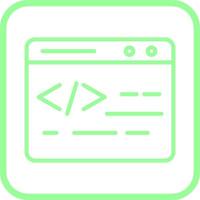 Web Coding Vector Icon
