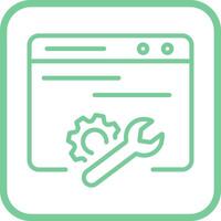 Web Maintenance Vector Icon