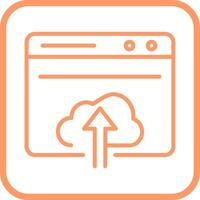 Upload Web Vector Icon