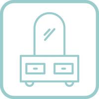 Dressing Table Vector Icon