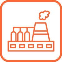 Nuclear Plant Vector Icon