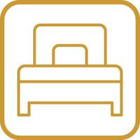 Single Bed Vector Icon