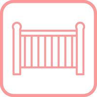 Baby Cot Vector Icon