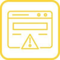 Web Error Vector Icon