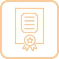 icono de vector de certificado