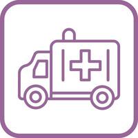 icono de vector de ambulancia