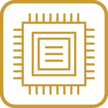 icono de vector de cpu