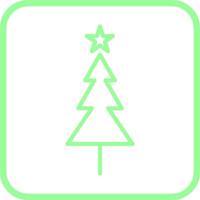 icono de vector de árbol de navidad