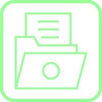 List Folder Vector Icon
