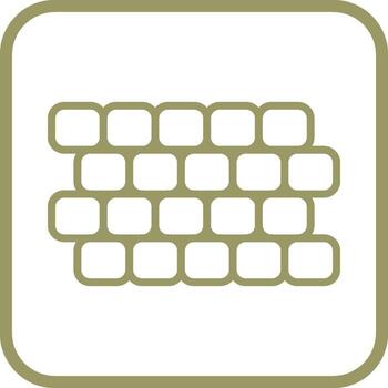 icono de vector de pared
