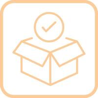 Package Receiving Vector Icon