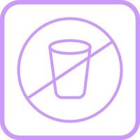 No Drinks Vector Icon