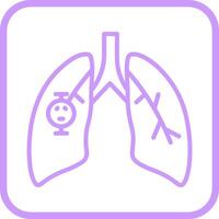 Lung Cancer Vector Icon