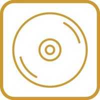 icono de vector de disco compacto