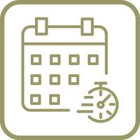 icono de vector de horario