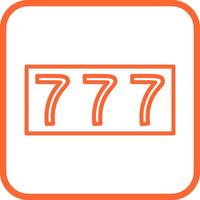 Triple Sevens Vector Icon