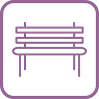 Garden Bench Vector Icon