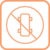 No Skating Vector Icon