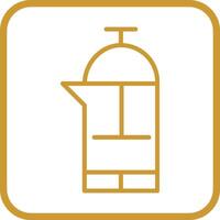 French Press Vector Icon