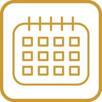 Marked Calendar Vector Icon