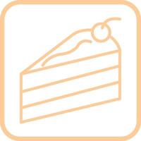 Cake Slice Vector Icon