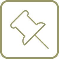 Push Pin Vector Icon