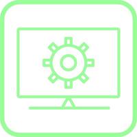 Computer Settings Vector Icon