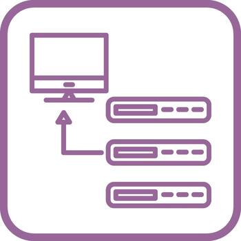 icono de vector de base de datos