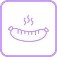 Hot Sausage Vector Icon