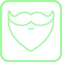 Beard and Moustache I Vector Icon
