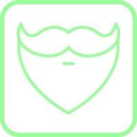 Beard and Moustache I Vector Icon