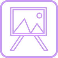 Painting of Canvass Vector Icon