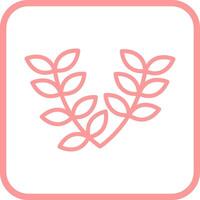 Leaves Wreath Vector Icon