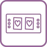 Cards Table Vector Icon