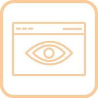 Web Visibility Vector Icon